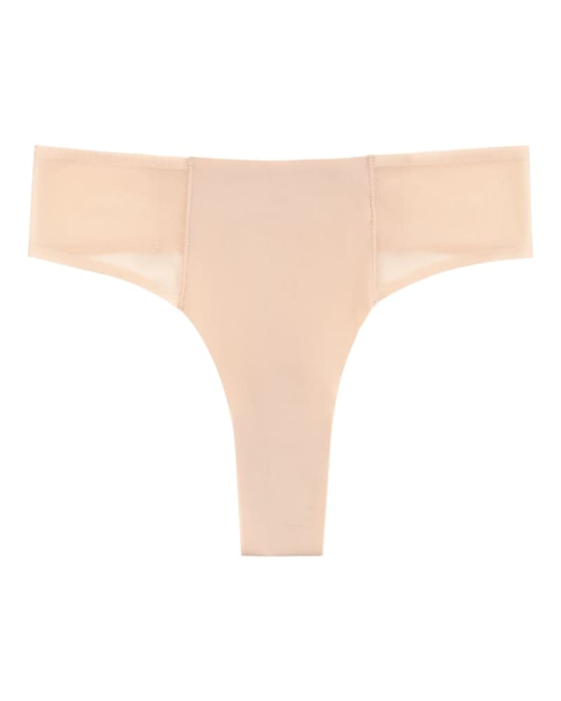 Front of a size Large Brandi Mesh Thong in Smoke Grey by Uwila Warrior. | dia_product_style_image_id:285119